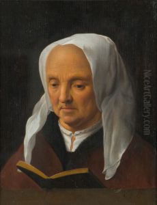 Lezende oude vrouw Lezende oude vrouw
