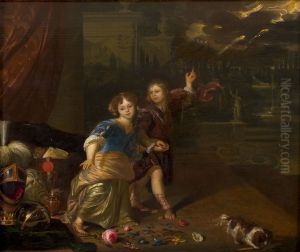 Allegorisch portret van twee kinderen Allegorisch portret van twee kinderen