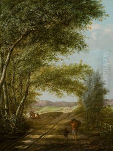 Een zandpad in de duinen bij Haarlem