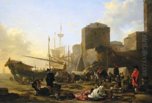 A Southern Port by Adam Pynacker