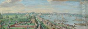 Amsterdam, view on the Amstel from the south