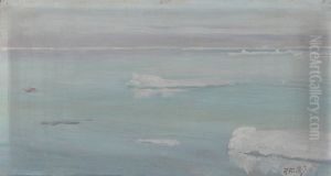 Drijf- en pakijs in de Noordelijke IJszee by Richard Friese