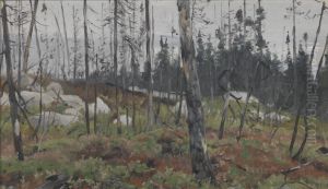 Gemengd bos in Canada by Richard Friese