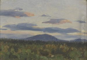 Zonsondergang in Noorwegen by Richard Friese