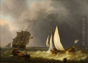 Schepen in een storm