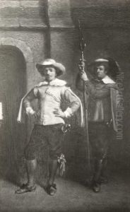 Officier en hellebardier by Jean-Louis-Ernest Meissonier