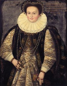 Portrait of Sofie von Braunschweig-Luneburg, 2nd wife of Georg Friedrich I. von Brandenburg-Ansbach