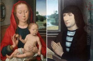 Triptic de Chicago by (manner of) Memling, Hans