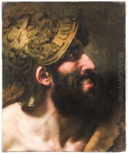 Kapaneus - studiehuvud kallat Blasfemikern by Anne-Louis Girodet de Roucy-Triosson