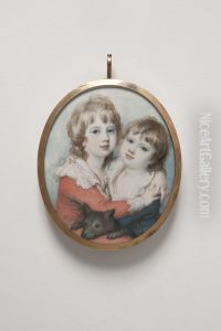 William (1783-1812) och George (1784-1809) Cavendish by Richard Cosway