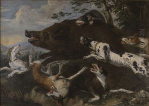 Vildsvinsjakt by Frans Snyders
