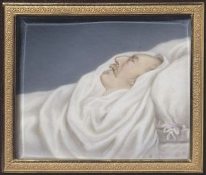 Gustav IV Adolf, 1778-1837, pa dodsbadden by Gustav Nehrlich