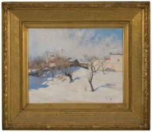 Winter. Study from Zinkensdamm by Anton Genberg