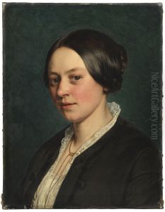 Portrait of Ms Gad, born Tvermoes by Jorgen Roed