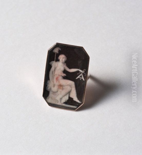Ring with allegory in commemoration of the storming of the Tuileries Palace 10th august 1792 - view 1