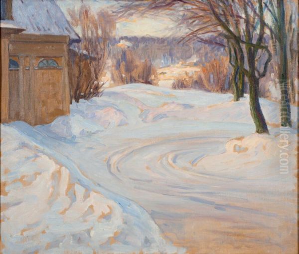 The Lane. Winter Scene - view 1