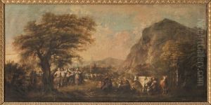 Dans kring majstangen by Elias Martin