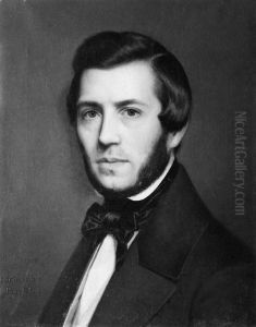 Karl Jakob Johannes Lindhagen (1817-1857), chief physician at Pro Patria, battalion physician, medical doctor, Ph.D. in surgery by Johan Per (Per) Sodermark