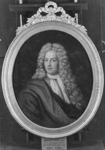Abraham Grill (1674-1725), kopman, mecenat, gift med 1. Helena Wittmack, 2. Johanna Catharina Groen, 3. Catharina Roselia by Lucas von Breda