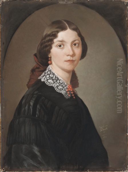 Charlotta "Lotten" Lindblad (1829-1912), pianist, pianolarare, ledamot av Kungliga Musikaliska Akademien, g.m. forfattaren och kritiktern Urban von Feilitzen - view 1