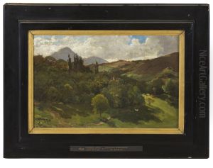 Southern Mountain Landscape by Alfred Wahlberg