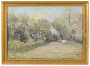 Landscape near Antibes. Study by Alfred Wahlberg