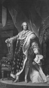 Ludvig XV, 1710-1774, konung av Frankrike by Louis-Michel Van Loo