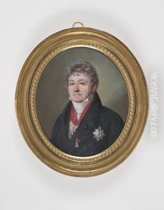 Portratt av en herre by Lizinska de Mirbel