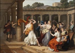 Odysseus Recognises Achilles amongst the daughters of Lycomedes by Louis Gauffier