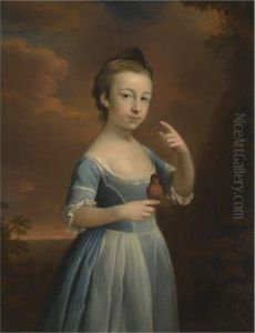 Portrait Of A Girl With A Robin by Mason Chamberlin