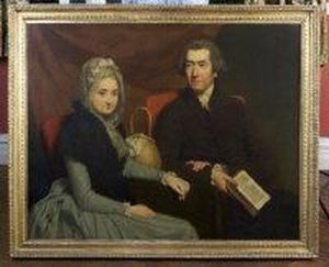Portrait Of A Gentleman And A Lady by Mason Chamberlin