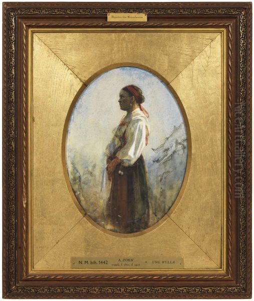 Young Dalecarlian Woman - view 1