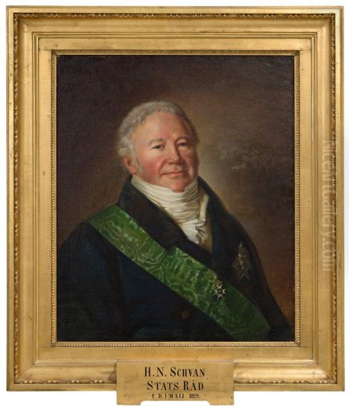 Hans Niklas Schwan (1764-1829), wholesaler, member of the cabinet, married to Gustava Adelaide Schon - view 1