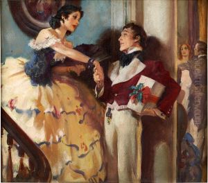 Gone With The Wind-inspired Fisher Body Magazine Advertising Illustration by Charles Edward Chambers
