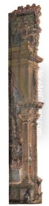 Kuliss for hogra delen av scenen, del av loggia by Louis Jean Desprez