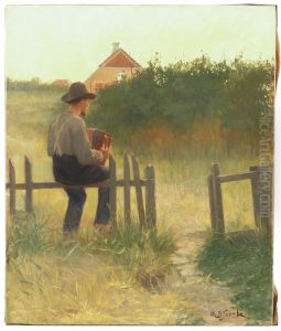 Summer Evening, Skagen by Oscar Bjorck