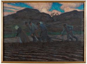 Farmwork on the Seaward Skerries I by Axel Sjoberg