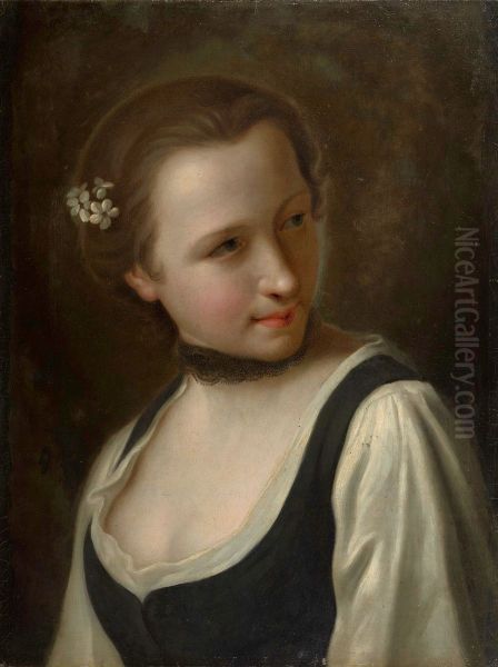 Girl with a Flower in Her Hair - view 1