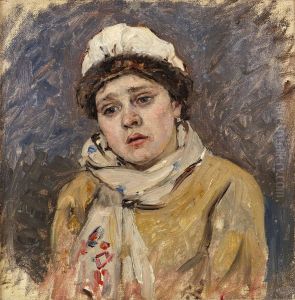 Wife of the bearded archer (Etude for the picture morning of the execution of the Strelitz," 1881)"