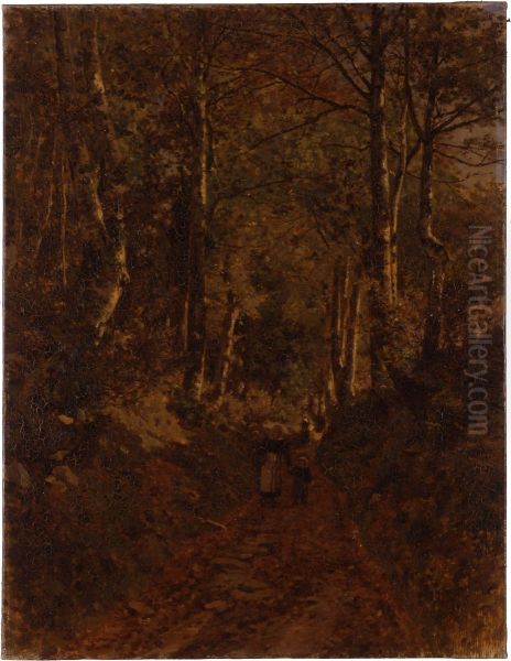 Chemin sous bois a Bannalec - view 1