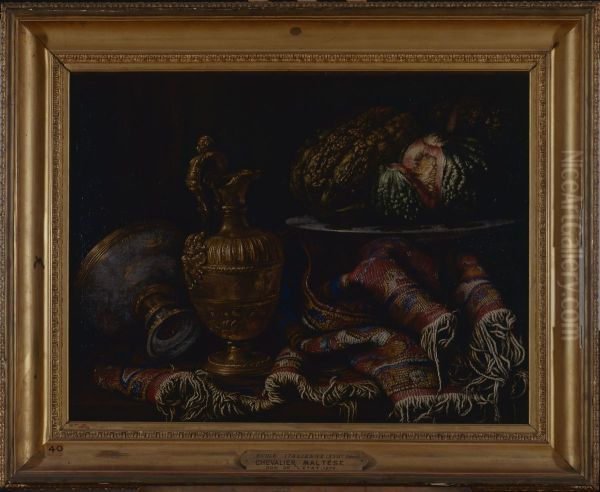 Vase, tapis et fruits - view 1