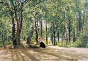 In the Dacha (Near Dacha) by Ivan Shishkin
