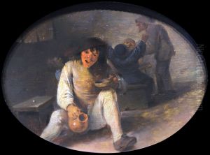 Drunken Peasant by Adriaen Brouwer