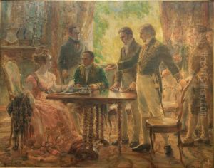 Sessao do Conselho de Ministros, da colecao Museu Historico Nacional by Georgina De Albuquerque