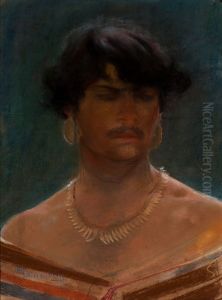 Head of an Indian by Henrique Bernardelli