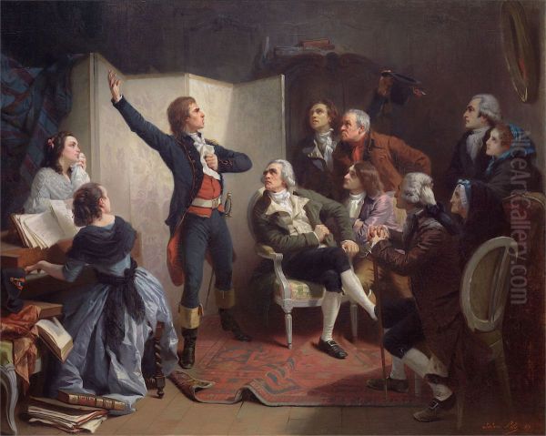 Rouget de l'Isle chantant pour la premiere fois la Marseillaise chez Dietrich, maire de Strasbourg - view 1