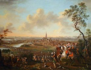 LeDuc de Lorraineet les Imperiaux repassent le Rhin devant Strasbourg