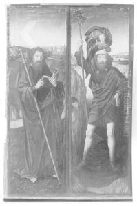 Sant Jaume i Sant Cristofol, de Hans Memling . col.Thomas Barlow by (manner of) Memling, Hans