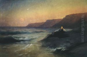 Pushkin on the coast of the Black Sea by Ivan Aivazovsky