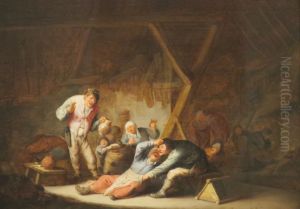 Carousing Peasants by Adriaen van Ostade